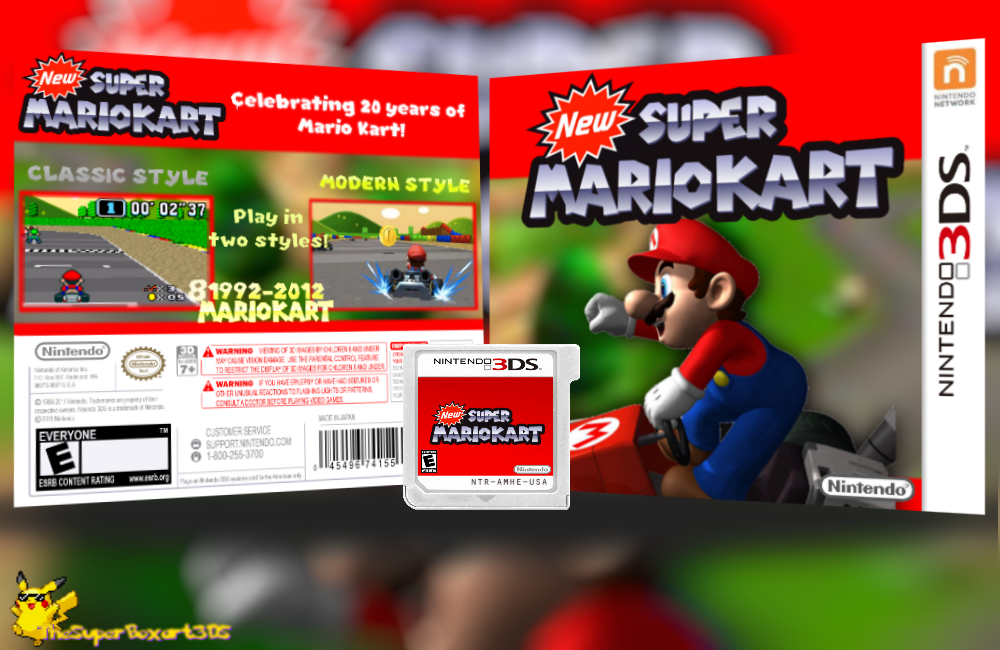 New Super Mario Kart box cover