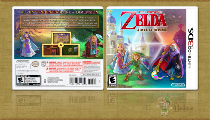 The Legend of Zelda: A Link Between Worlds box art cover