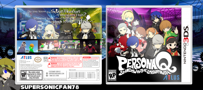 Persona Q Shadow of the Labyrinth box art cover