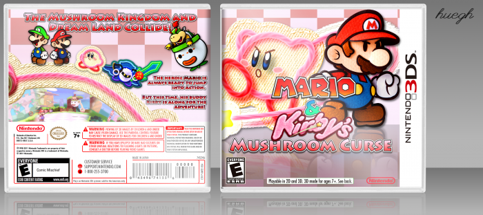 Mario and Kirby's Mushroom Curse box art cover