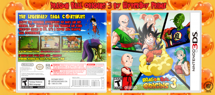 Dragon Ball Origins 3 box art cover