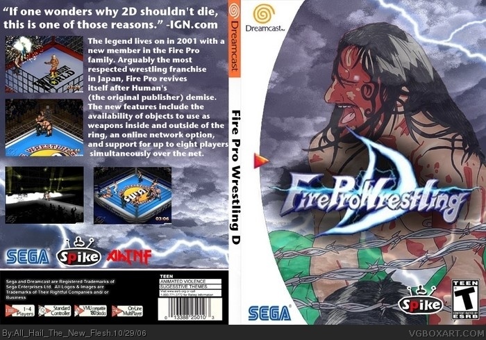 Fire Pro Wrestling D box art cover