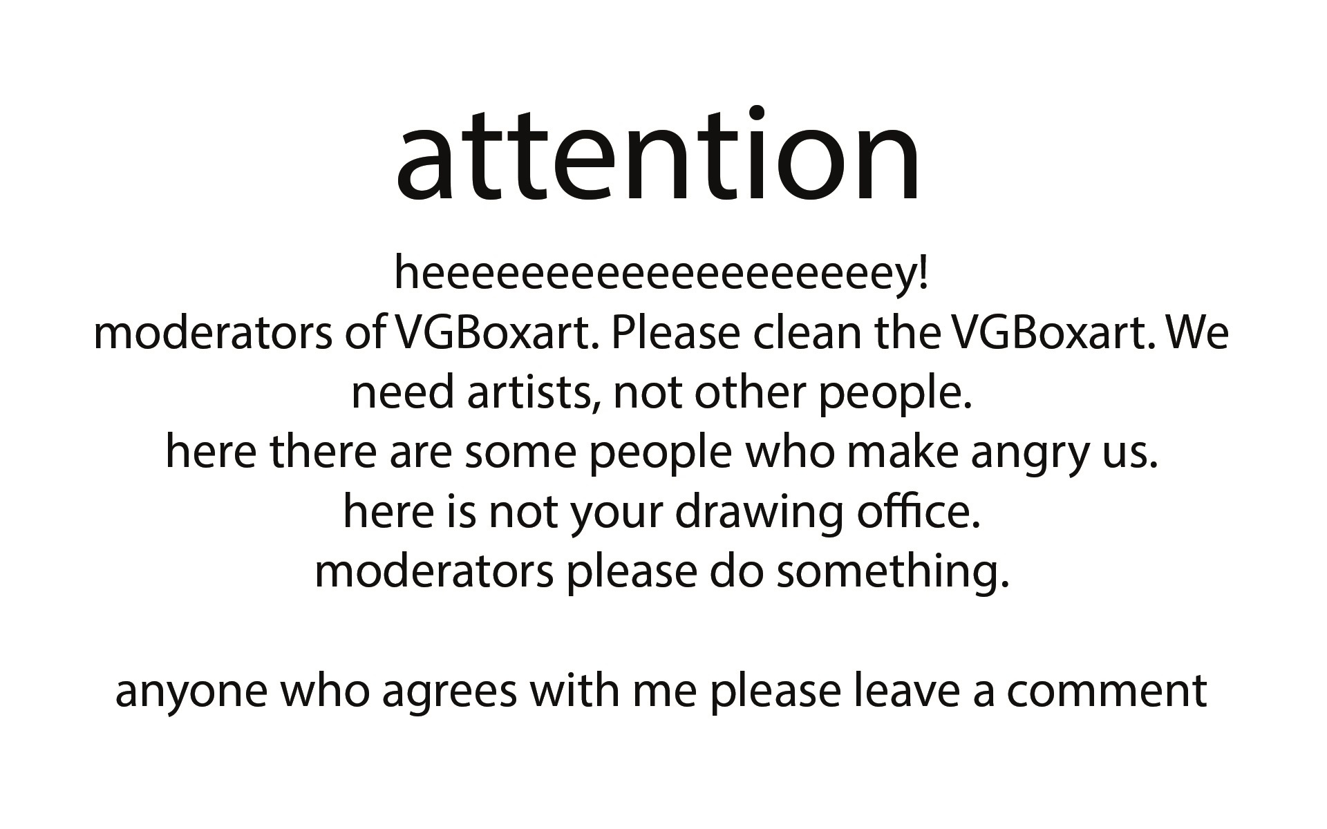 attention box cover