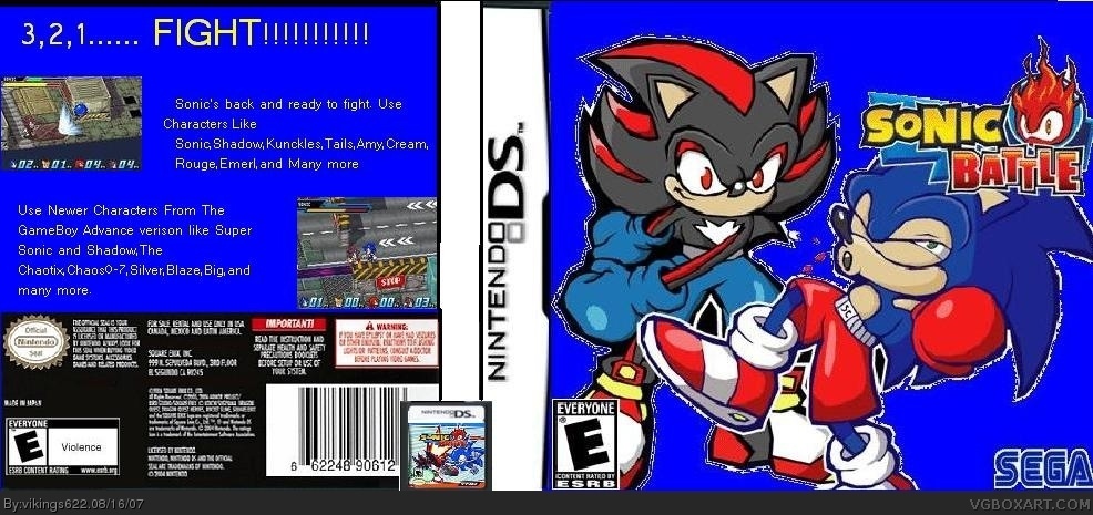 Sonic Battle DS box cover