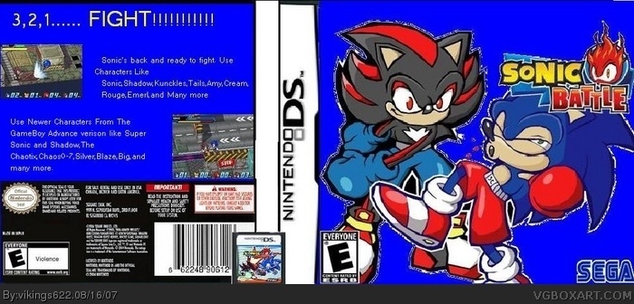 Sonic Battle DS box art cover