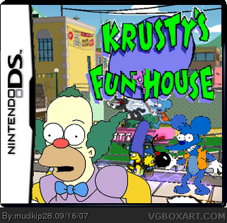 Krusty's Fun House DS box cover