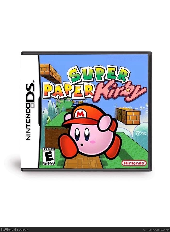 Super Paper Kirby box cover