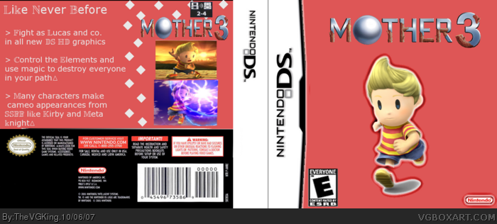 Mother 3 box art cover
