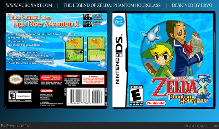 The Legend of Zelda: Phantom Hourglass box art cover