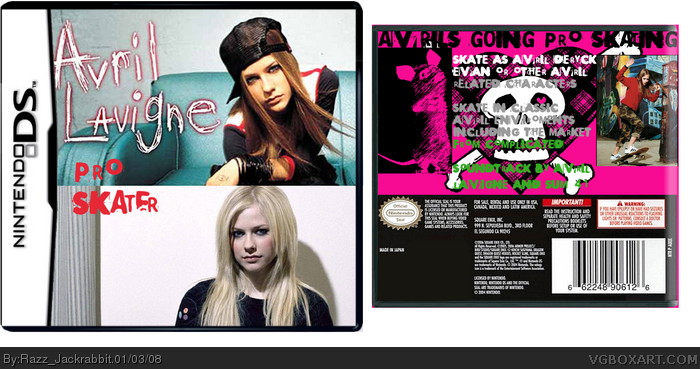 Avril Lavigne: Pro Skater box art cover