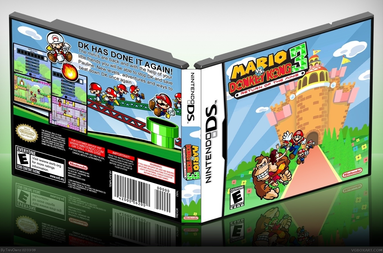 Mario vs Donkey Kong 3: Return of the Minis box cover