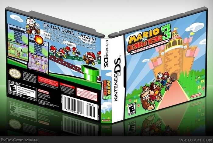 Mario vs Donkey Kong 3: Return of the Minis box art cover