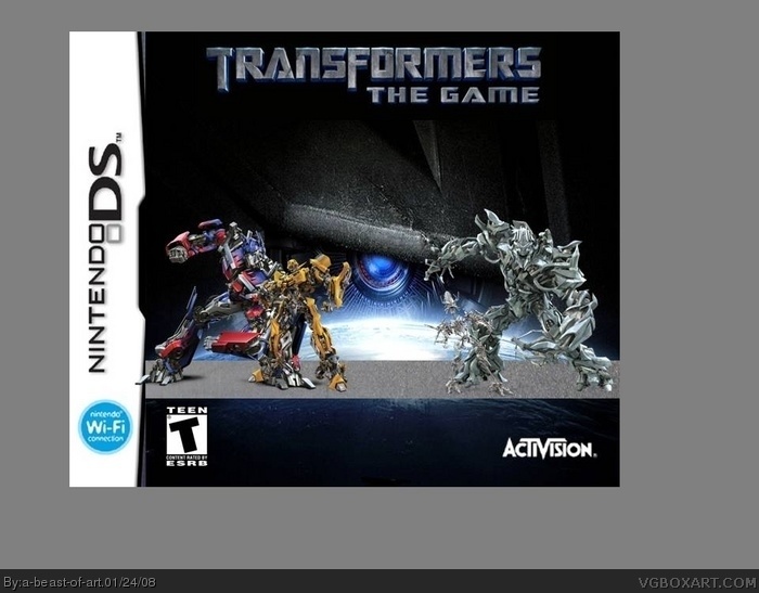 Transformers the game box art cover