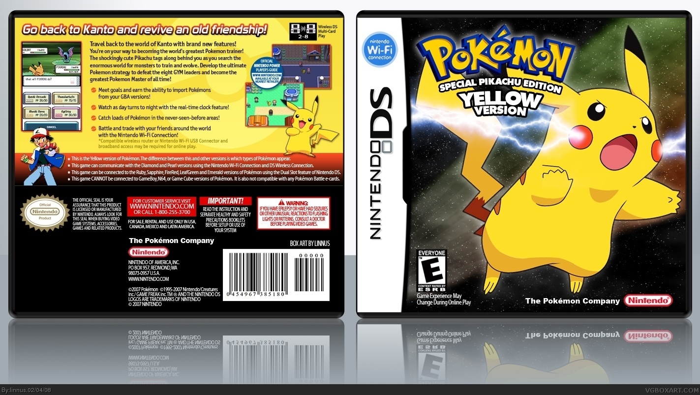 Pokemon Yellow box cover