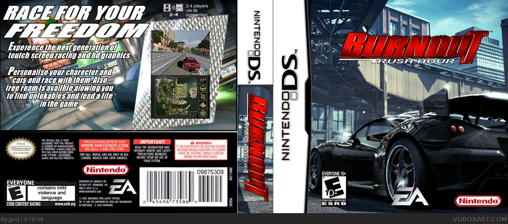 Burnout Rush Hour box cover
