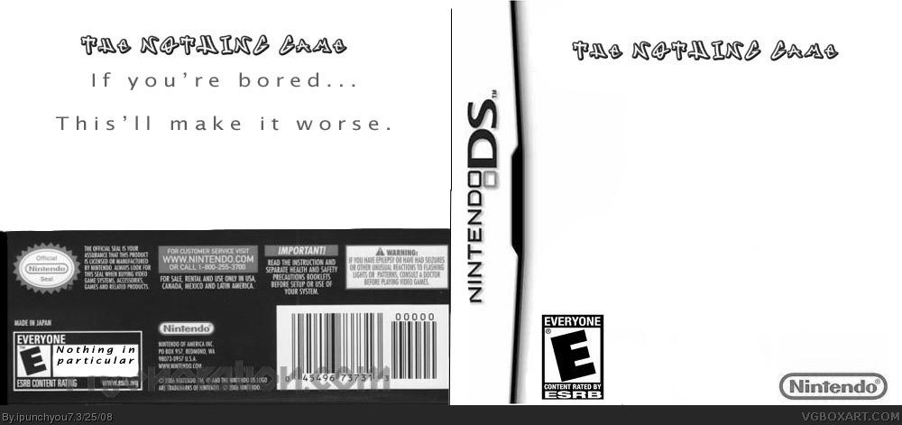 The NOTHING Game box cover