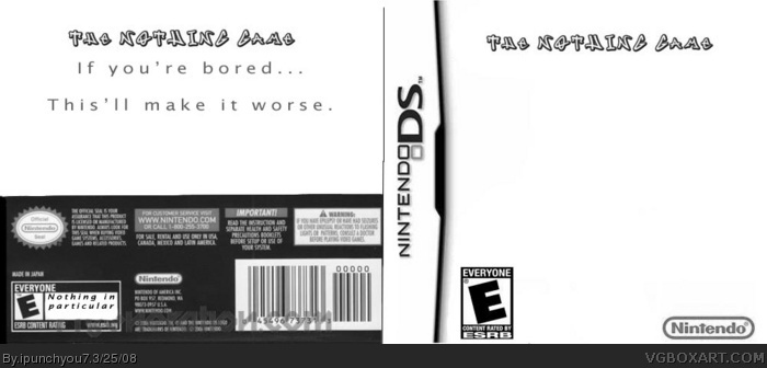 The NOTHING Game box art cover