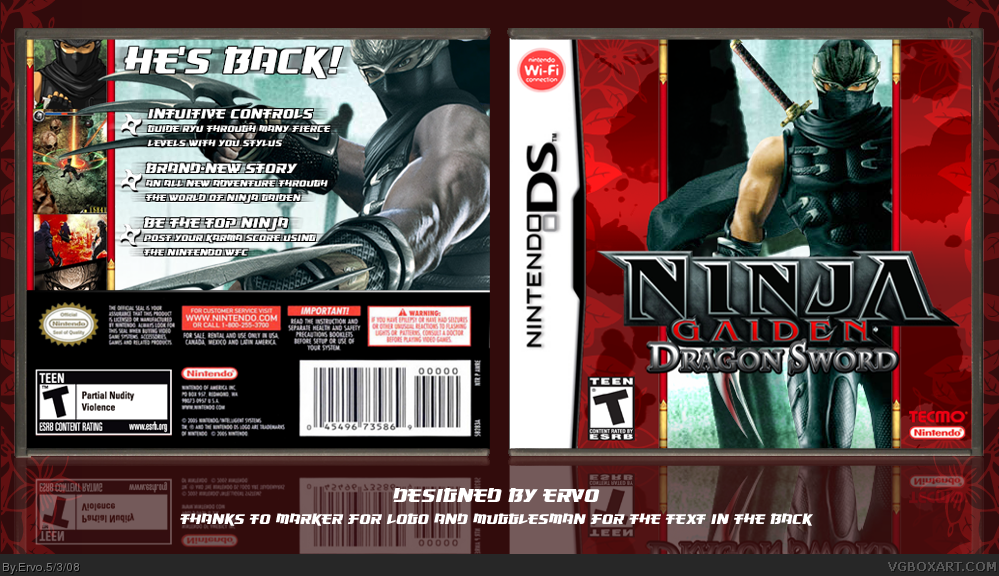 Ninja Gaiden: Dragon Sword box cover