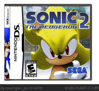 Sonic The Hedgehog 2 box cover