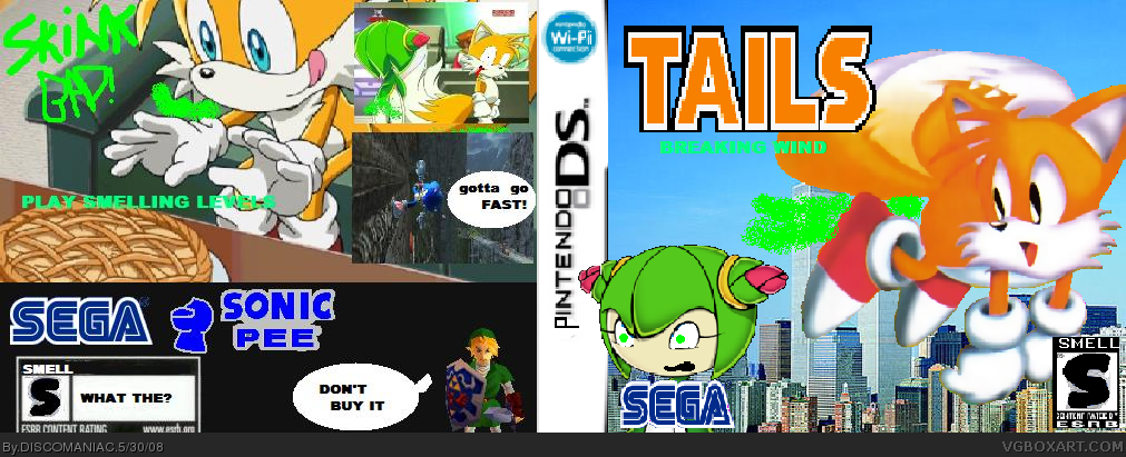 Tails Breaking Wind box cover