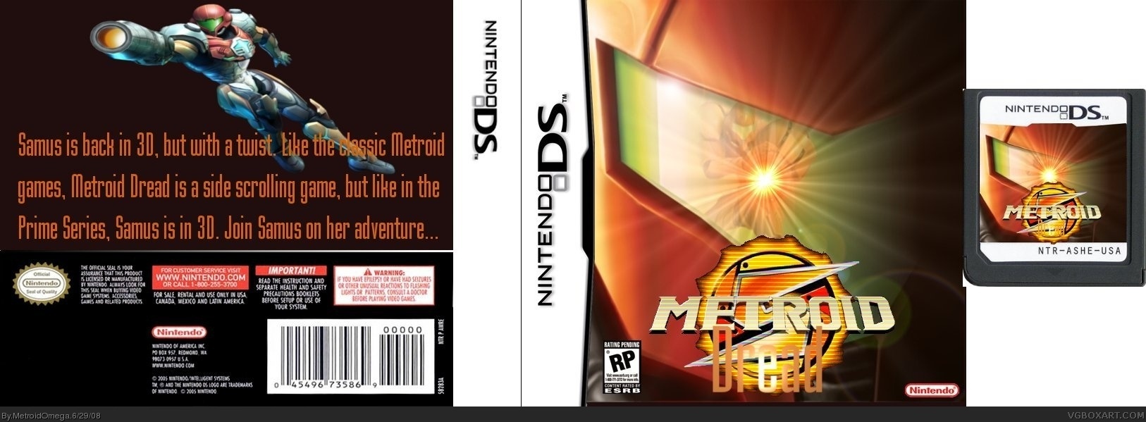Metroid Dread box cover