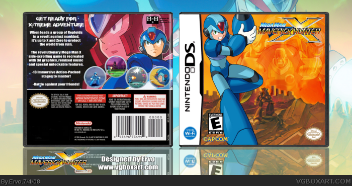 Mega Man Maverick Hunter X box art cover