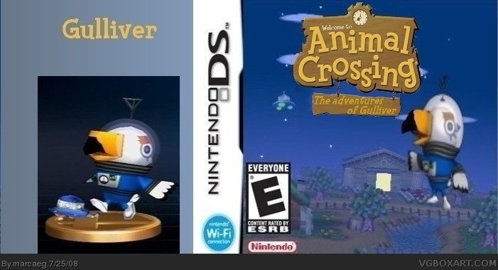 animal crossing: The adventures of Gulliver box cover