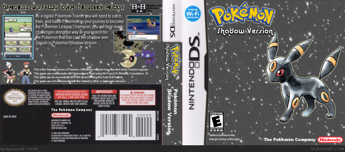 Pokemon Shadow Version box cover
