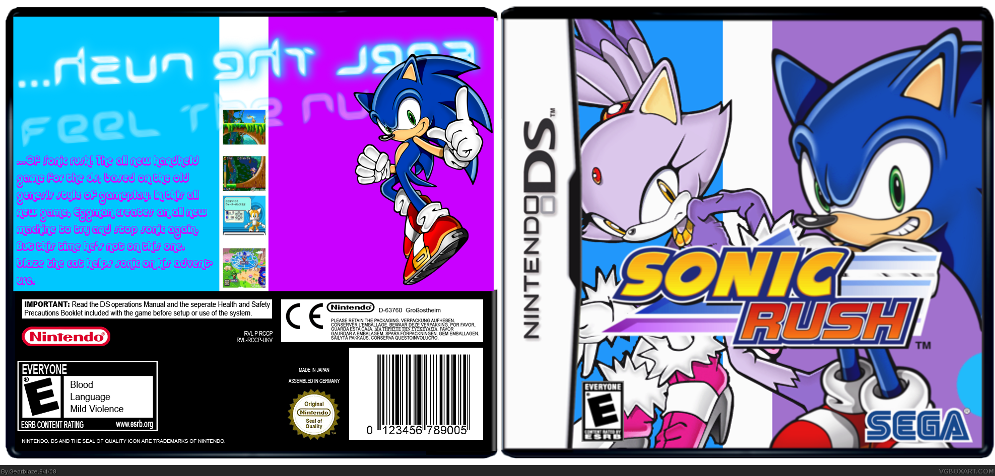 Sonic Rush box cover