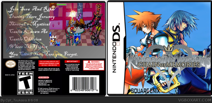 Kingdom Hearts Chain Of Memories box art cover