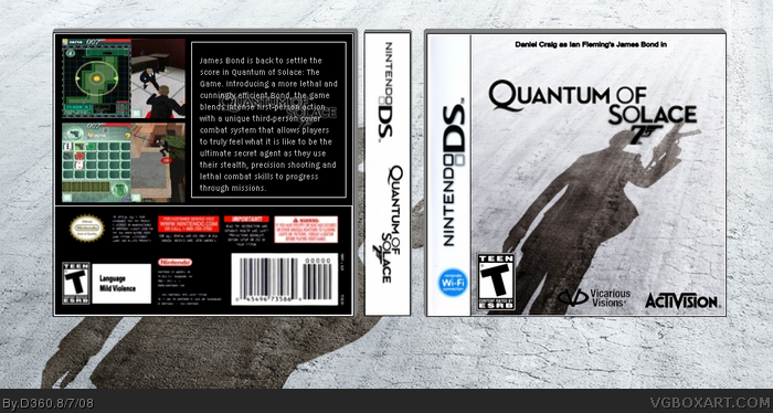 Quantum of Solace DS box art cover