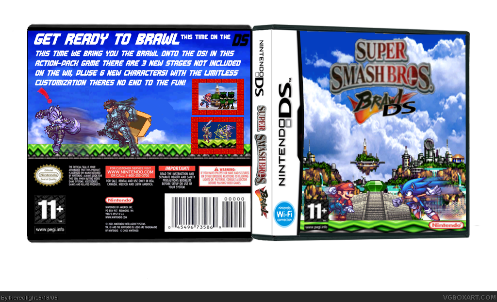 Super Smash Bros Brawl DS box cover