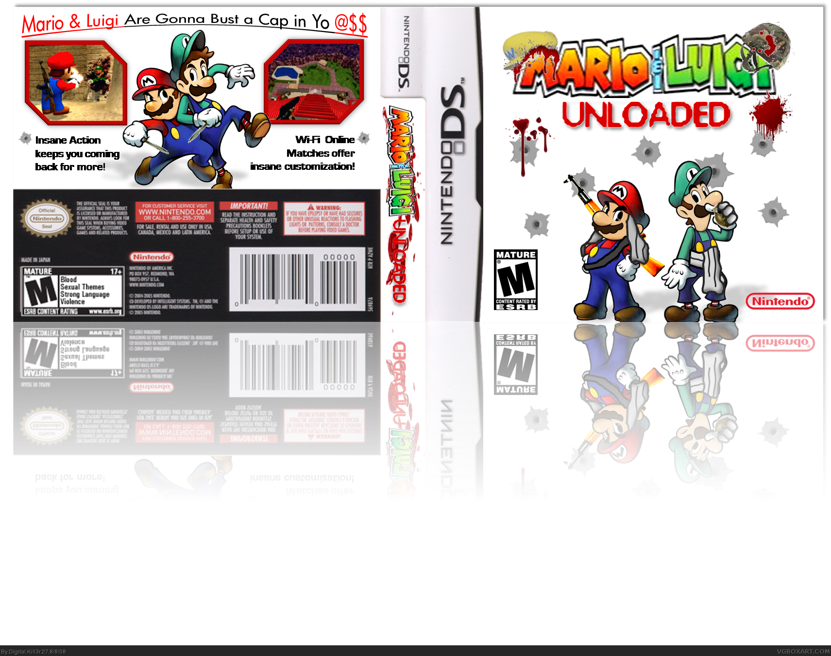 Mario & Luigi UNLOADED box cover