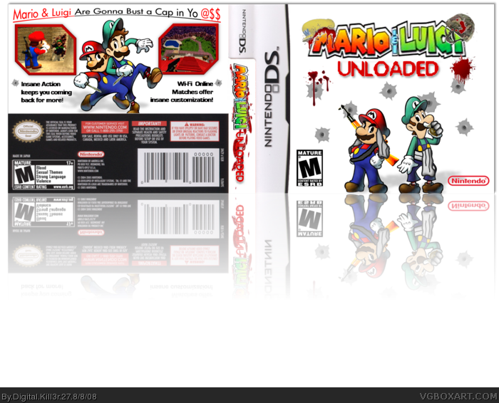 Mario & Luigi UNLOADED box art cover