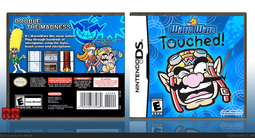 Wario Ware Touched box cover
