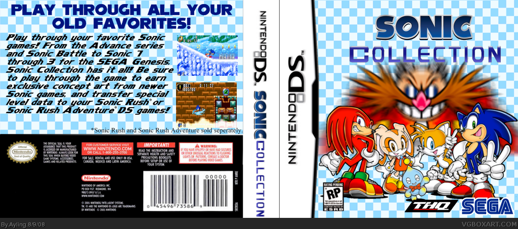 Sonic Collection box cover