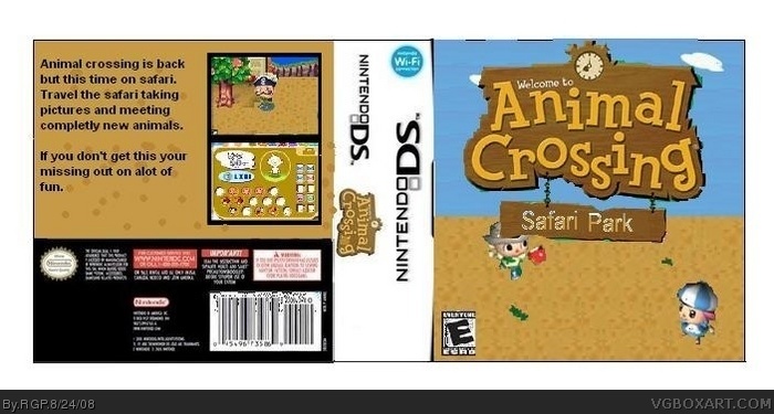 Animal Crossing: Safari Park box art cover