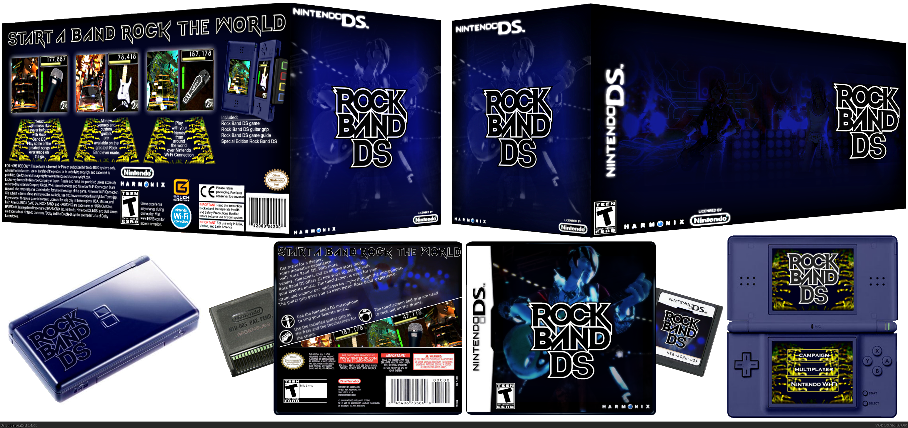 Rock Band DS box cover