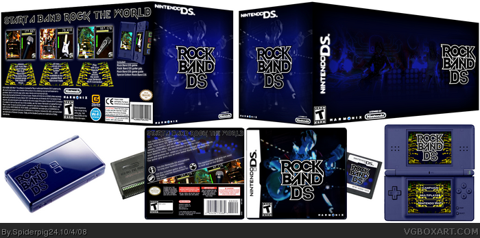 Rock Band DS box art cover