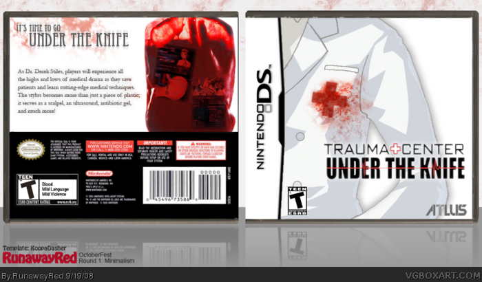 Trauma Center: Under the Knife box art cover