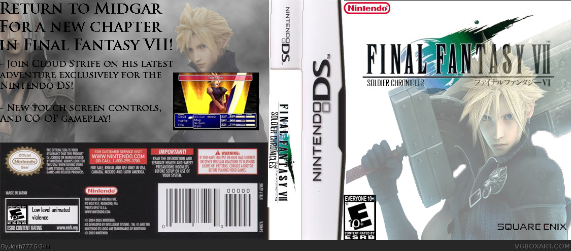 Final Fantasy VII: Soldier Chronicles box cover