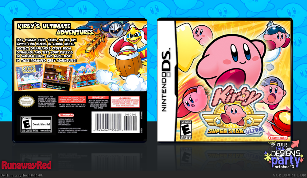 Kirby Super Star Ultra box cover
