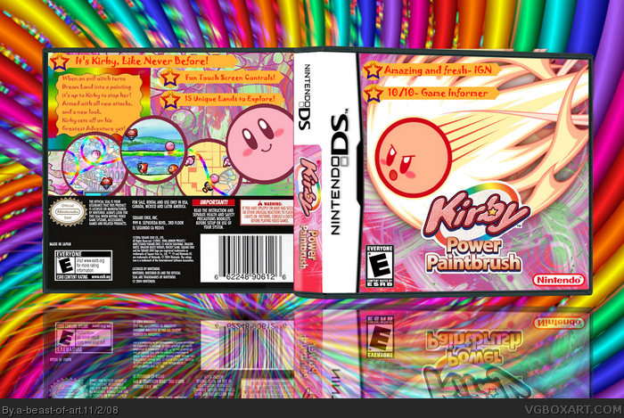 Kirby : Power Paintbrush box art cover