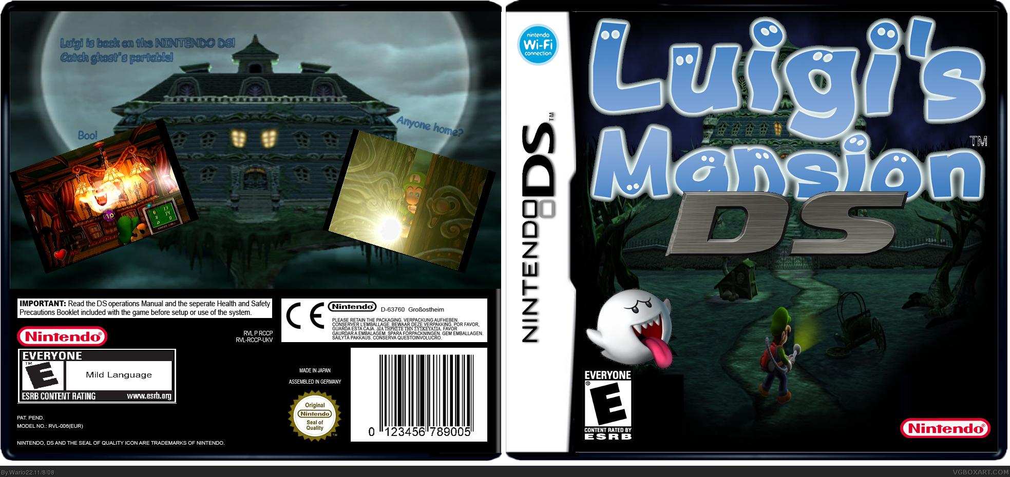 Luigi's Mansion DS box cover
