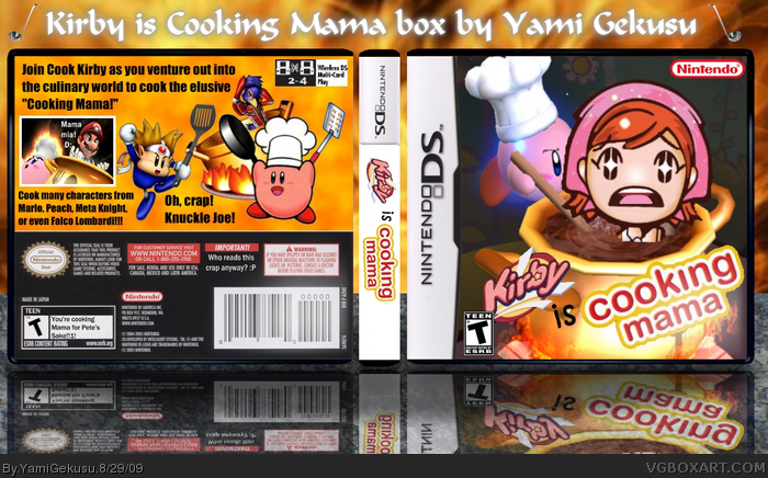 Kirby is Cooking Mama box art cover