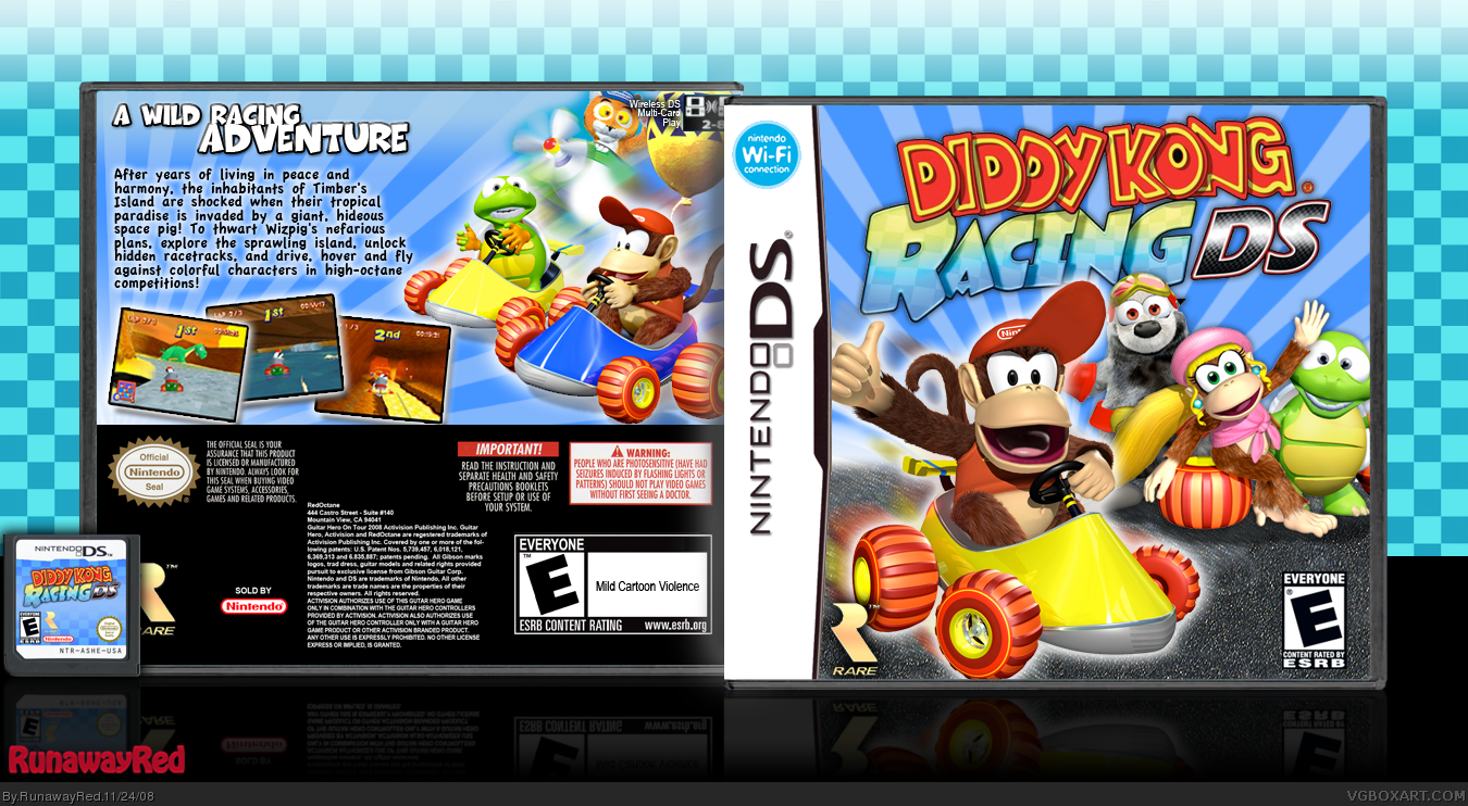 Diddy Kong Racing DS box cover