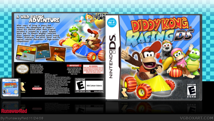 Diddy Kong Racing DS box art cover