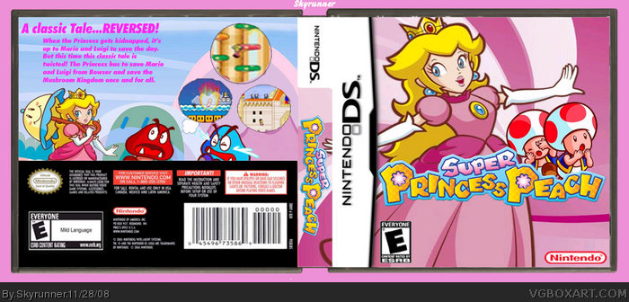 Super Princess Peach box art cover