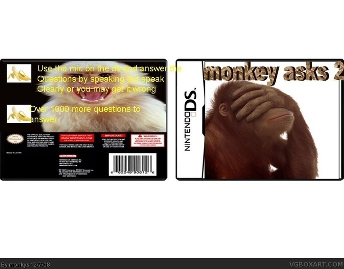 monkey asks 2 box art cover