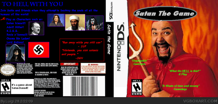 Satan: The game box art cover